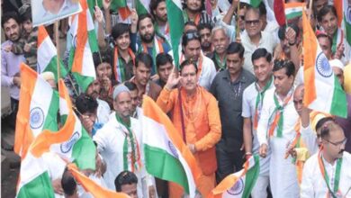 सारंगपुर में गूँजा वंदेमातरम्, भव्य तिरंगा यात्रा में उमड़ा जनसैलाब