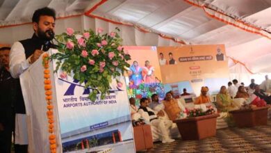 केन्द्रीय नागरिक उडडयन मंत्री नायडू की उपस्थिति में हुआ दतिया एयरपोर्ट का शुभारंभ