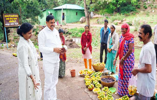 मुख्यमंत्री डॉ. यादव ने बारिआम गांव की महिलाओं से खरीदे आम…