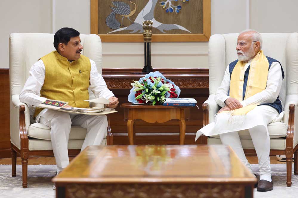 प्रधानमंत्री मोदी से मुख्यमंत्री डॉ. यादव ने की मुलाकात प्रधानमंत्री मोदी से मुख्यमंत्री डॉ. यादव ने की मुलाकात