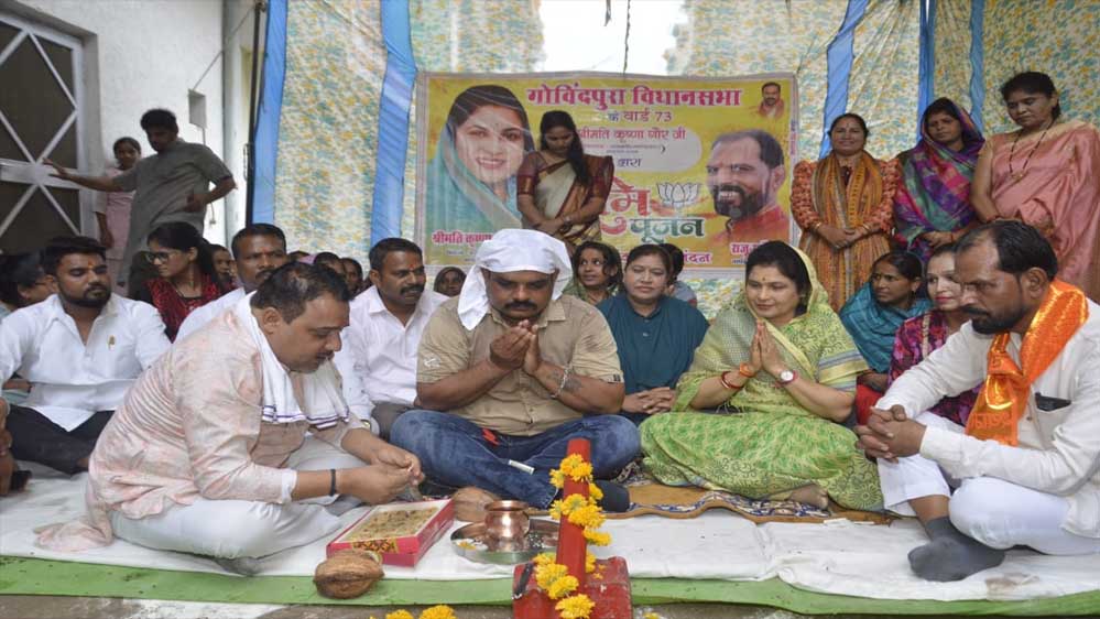 राज्यमंत्री श्रीमती गौर ने गोविंदपुरा क्षेत्र में विभिन्न विकास कार्यों का किया भूमि-पूजन