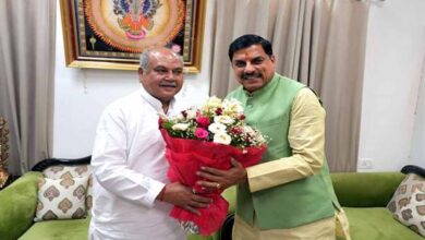 मुख्यमंत्री डॉ. यादव ने विधानसभा अध्यक्ष तोमर से की सौजन्य भेंट