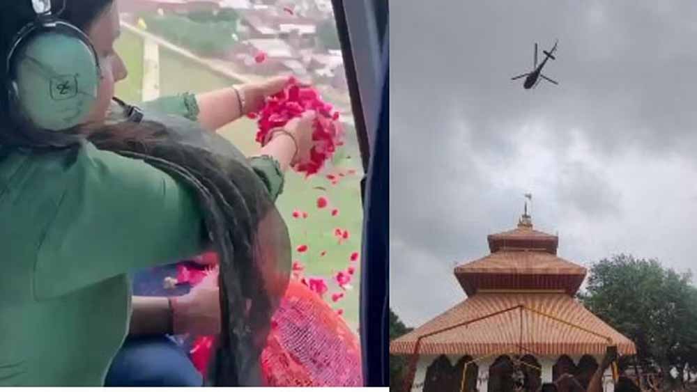 सावन के तीसरे सोमवार पर श्रद्धा का सैलाब: बरेली में हेलीकॉप्टर से कांवड़ियों पर पुष्पवर्षा, नाथ मंदिरों में उमड़ी भीड़