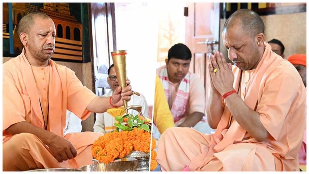 सीएम योगी ने सावन के पहले दिन  किया रुद्राभिषेक, प्रदेशवासियों के आरोग्यमय, सुखमय  जीवन की कामना की