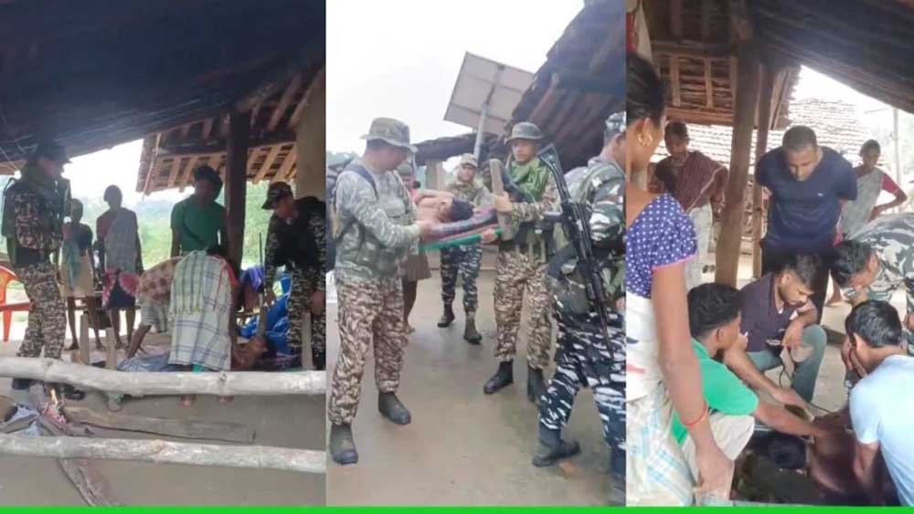 जवानों ने बढ़ाया मानवता का मान: बीमार ग्रामीण को कैंप लाकर बचाई जान जवानों ने बढ़ाया मानवता का मान: बीमार ग्रामीण को कैंप लाकर बचाई जान