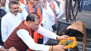 श्री श्री 108 श्री सत्यनारायण बाबा धाम कोसमनारा में पहुंचे मुख्यमंत्री विष्णु देव साय: प्रदेशवासियों की सुख-समृद्धि और खुशहाली की प्रार्थना की