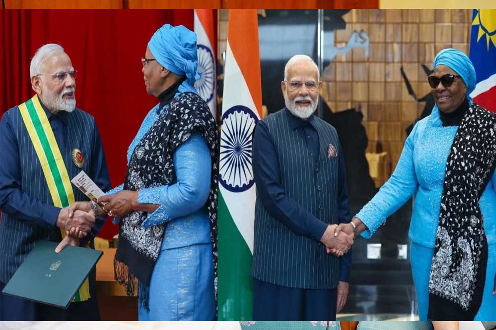 मुख्यमंत्री डॉ. यादव ने प्रधानमंत्री मोदी को नामीबिया का सर्वोच्च नागरिक सम्मान मिलने पर दी बधाई मुख्यमंत्री डॉ. यादव ने प्रधानमंत्री मोदी को नामीबिया का सर्वोच्च नागरिक सम्मान मिलने पर दी बधाई