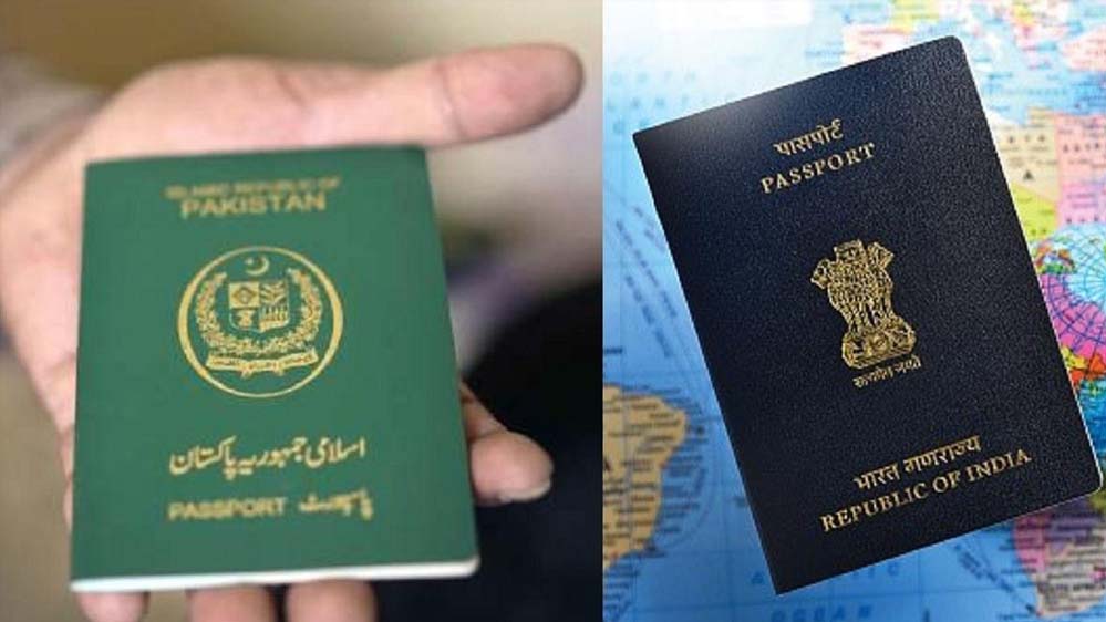 ग्लोबल पासपोर्ट रैंकिंग में भारत ने मारी 8 पायदान की छलांग, पाकिस्तान फिसला चौथे सबसे नीचे ग्लोबल पासपोर्ट रैंकिंग में भारत ने मारी 8 पायदान की छलांग, पाकिस्तान फिसला चौथे सबसे नीचे