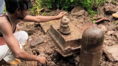 विदिशा में मस्जिद के पास खुदाई के दौरान मिला 16वीं सदी का शिवलिंग