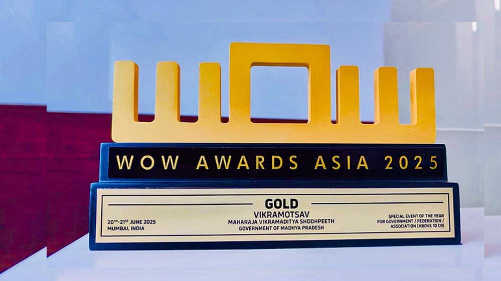 MP के लिए गौरव का पल, विक्रमोत्सव 2025 को मिला एशिया का वाउ गोल्ड अवार्ड