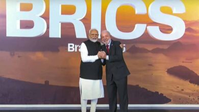 ब्रिक्स शिखर सम्मेलन में शामिल होने ब्राजील पहुंचे पीएम मोदी, हुआ भव्य स्वागत ब्रिक्स शिखर सम्मेलन में शामिल होने ब्राजील पहुंचे पीएम मोदी, हुआ भव्य स्वागत