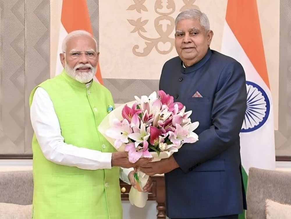 जगदीप धनखड़ के इस्तीफे पर पीएम मोदी की प्रतिक्रिया: उत्तम स्वास्थ्य की कामना