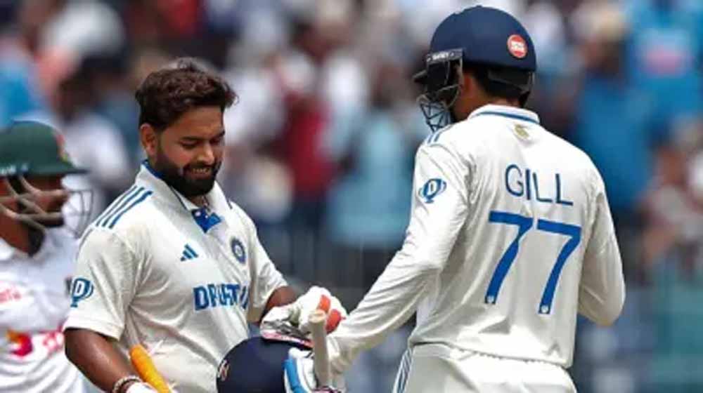 भारत का चौथा विकेट गिर गया है, पंत 65 रन बनाकर आउट हुए, गिल क्रीज पर मौजूद भारत का चौथा विकेट गिर गया है, पंत 65 रन बनाकर आउट हुए, गिल क्रीज पर मौजूद