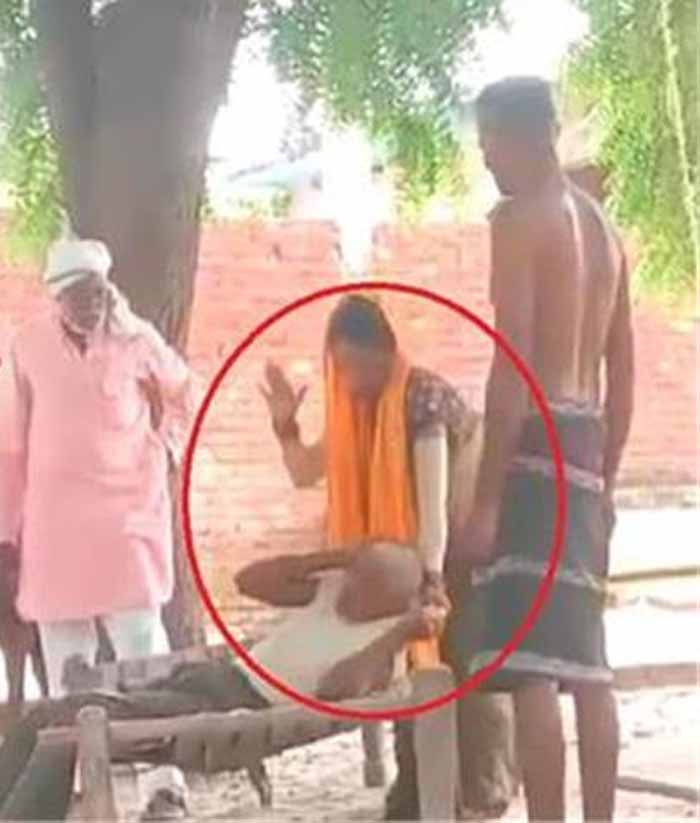 बहू का कहर: ससुर को चारपाई से बांधा, थप्पड़ों की बारिश…वीडियो हुआ वायरल