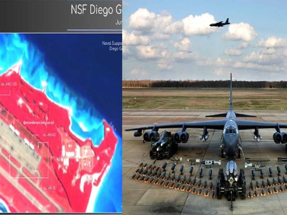 भारत के करीब US का जंगी दम! B-52 बॉम्बर से F-15 फाइटर तक की तैनाती, आखिर निशाना कौन? भारत के करीब US का जंगी दम! B-52 बॉम्बर से F-15 फाइटर तक की तैनाती, आखिर निशाना कौन?