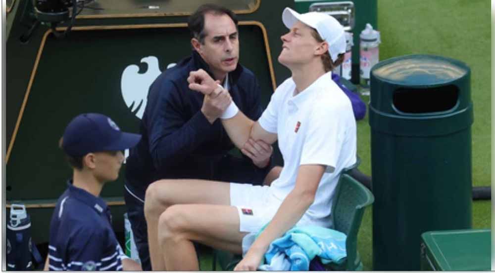 विंबलडन के दौरान यानिक सिनर चोटिल, करवाना होगा ‘एमआरआई स्कैन’