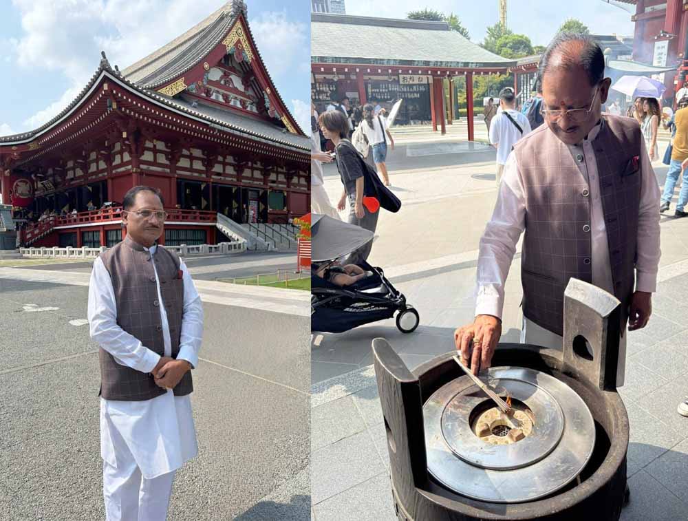 टोक्यो यात्रा: सीएम साय ने असाकुसा मंदिर में की पूजा, प्रदेश की समृद्धि मांगी