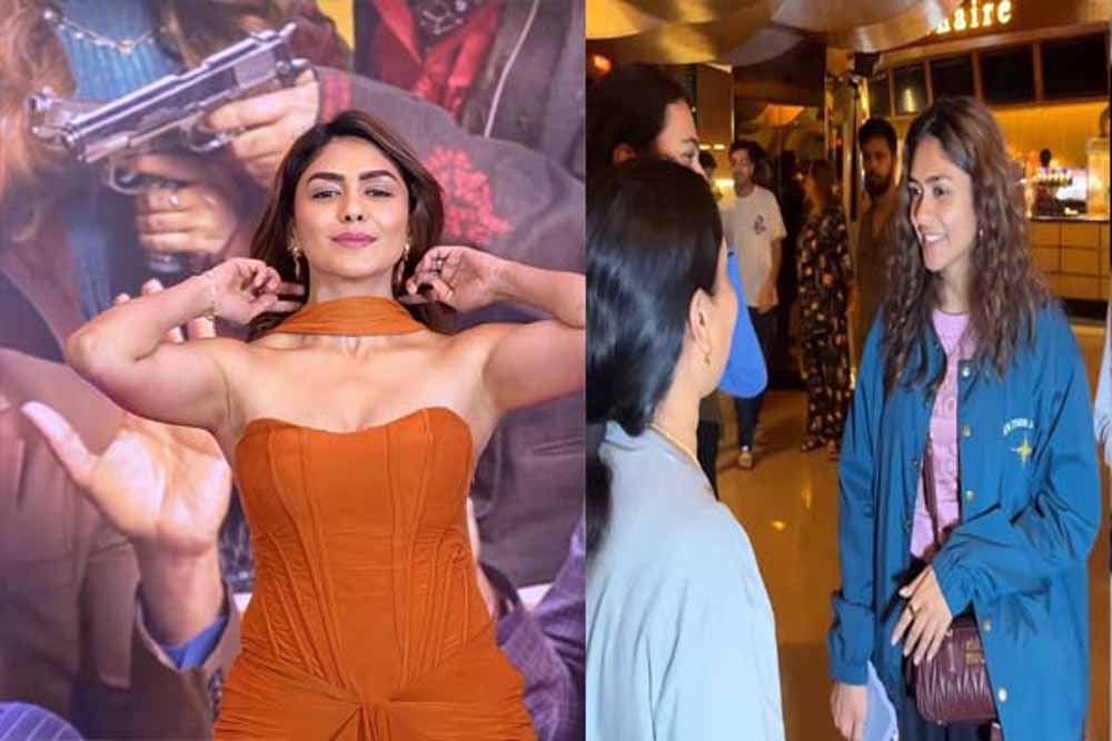 मृणाल ठाकुर ने दर्शकों संग देखी ‘सन ऑफ सरदार 2’, ‘पहला तू दूजा तू’ गाने का किया हुक स्टेप मृणाल ठाकुर ने दर्शकों संग देखी ‘सन ऑफ सरदार 2’, ‘पहला तू दूजा तू’ गाने का किया हुक स्टेप