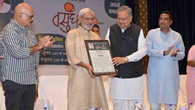 वसुंधरा सम्मान की परम्परा छत्तीसगढ़ की पत्रकारिता का प्रतिबिम्ब है -डा. रमन सिंह