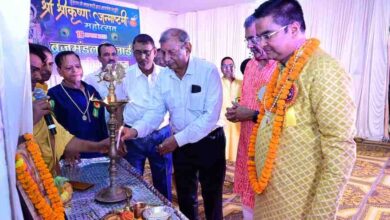 विधायक रिकेश ने श्रद्धालुओं के बीच की घोषणा, 5 करोड़ की लागत से अब भिलाई में बनेगा “श्रीकृष्ण धाम”