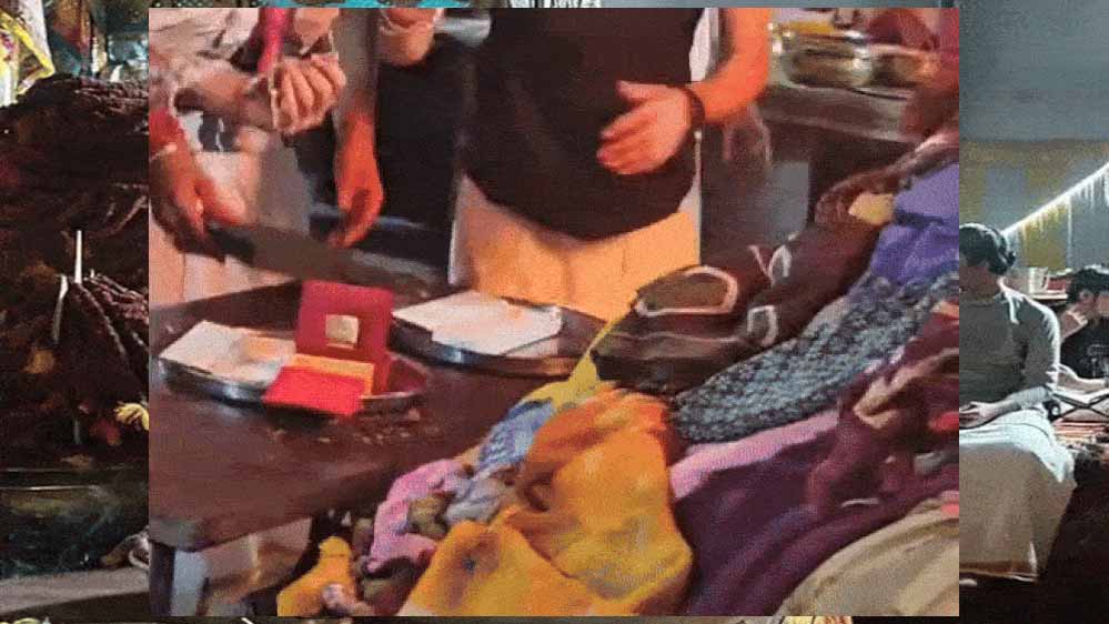 दादा धूनीवाले दरबार में हवन: 20 तोला सोना-चांदी, 200 साड़ियां और 11 हजार लड्डू भेंट