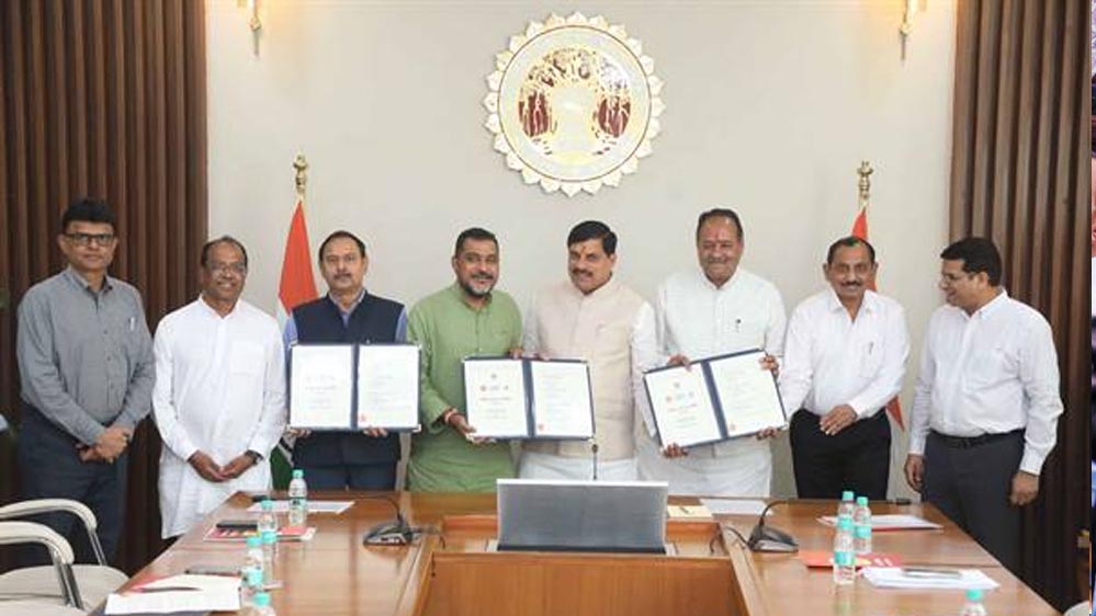 मुख्यमंत्री डॉ. यादव की मौजूदगी में आनंद ग्रामों के विकास और नदी संरक्षण पर हुए दो एमओयू