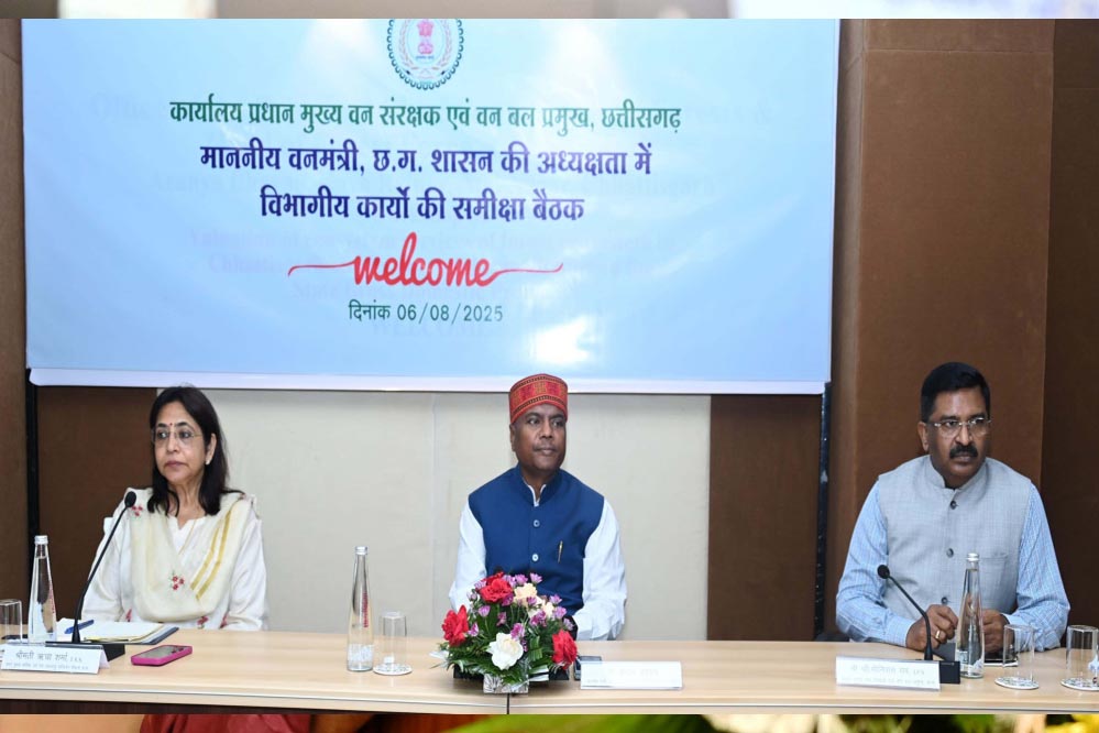 वनमंत्री कश्यप ने वन्यप्राणी के संरक्षण और संवर्धन के लिए विशेष बल देने निर्देशित किया वनमंत्री कश्यप ने वन्यप्राणी के संरक्षण और संवर्धन के लिए विशेष बल देने निर्देशित किया