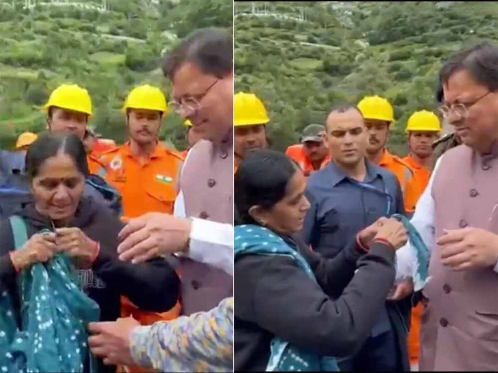 गुजरात की महिला ने दुपट्टा फाड़कर धामी को बांधी राखी, सीएम हुए भावुक