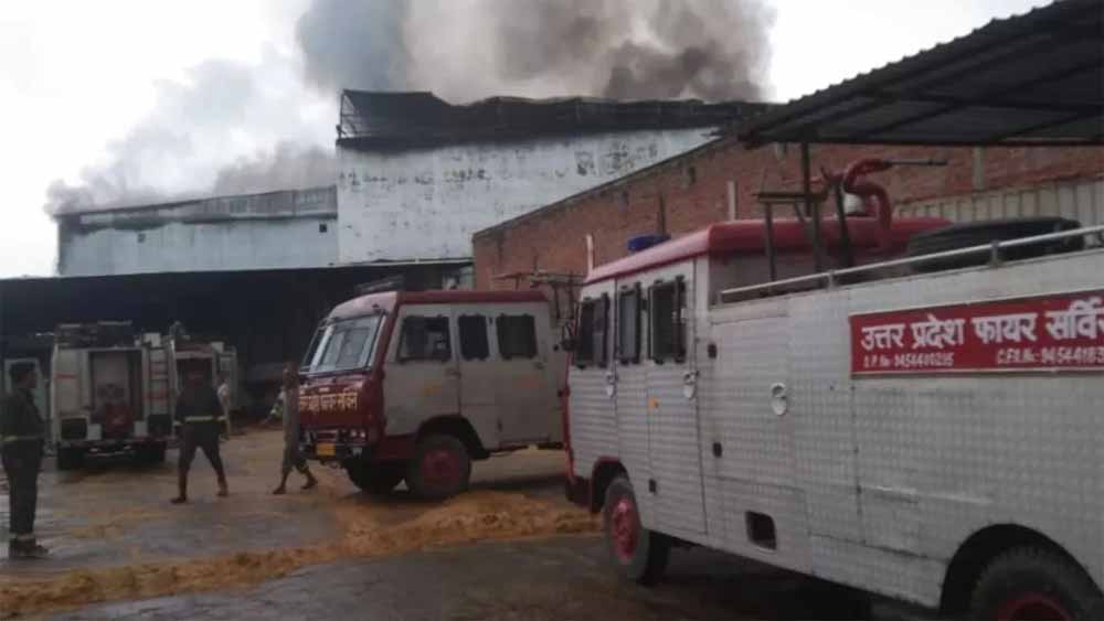 मैनपुरी: शॉर्ट सर्किट से मशरूम प्लांट में भीषण आग, करोड़ों की संपत्ति राख मैनपुरी: शॉर्ट सर्किट से मशरूम प्लांट में भीषण आग, करोड़ों की संपत्ति राख