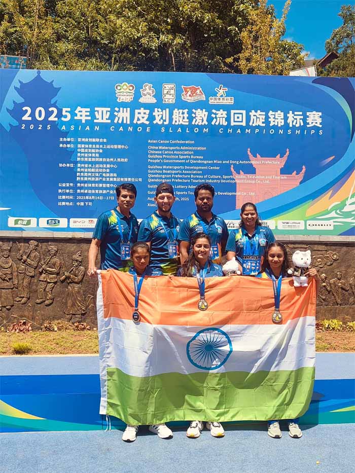 2025 एशियन केनो स्लालम चैम्पियनशिप: चीन में मध्यप्रदेश की खिलाड़ियों ने जीता रजत पदक 2025 एशियन केनो स्लालम चैम्पियनशिप: चीन में मध्यप्रदेश की खिलाड़ियों ने जीता रजत पदक