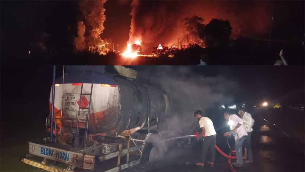 सिवनी-बालाघाट रोड पर ढाबे और टैंकर में आग, युवक जिंदा जला सिवनी-बालाघाट रोड पर ढाबे और टैंकर में आग, युवक जिंदा जला