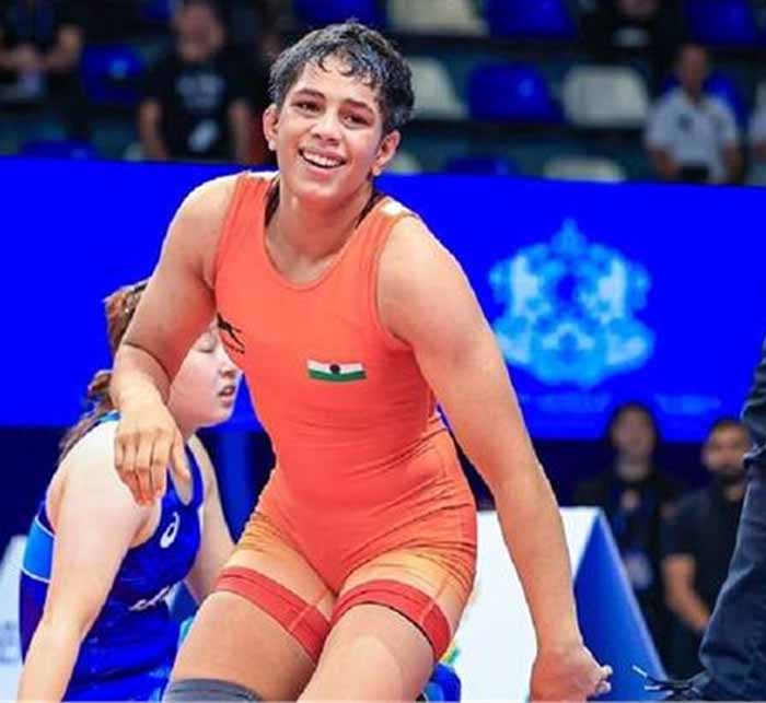 हरियाणा की बेटी तपस्या गहलावत कुश्ती के अंडर-20 मुकाबलों में नई विश्व चैंपियन बनी हरियाणा की बेटी तपस्या गहलावत कुश्ती के अंडर-20 मुकाबलों में नई विश्व चैंपियन बनी