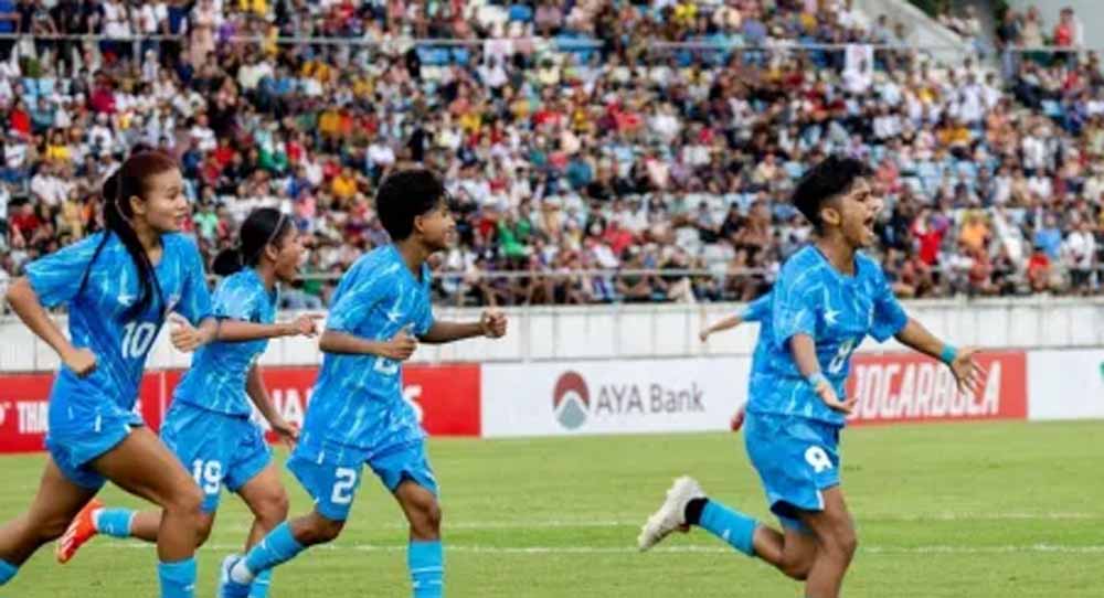 अंडर-20 महिला एशियाई कप के लिए किया क्वालीफाई, 20 साल बाद भारतीय महिला फुटबॉल टीम का कमाल अंडर-20 महिला एशियाई कप के लिए किया क्वालीफाई, 20 साल बाद भारतीय महिला फुटबॉल टीम का कमाल