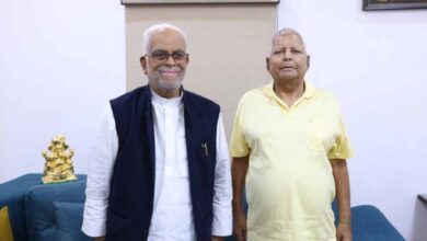 लालू से सुदर्शन रेड्डी की मुलाकात पर BJP भड़की, बोली- संसद सदस्य नहीं और वोट तक नहीं