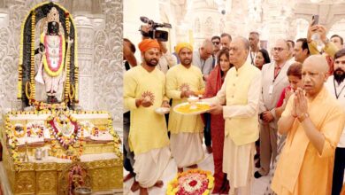 श्रीरामलला के दरबार में प्रधानमंत्री रामगुलाम ने टेका मत्था श्रीरामलला के दरबार में प्रधानमंत्री रामगुलाम ने टेका मत्था