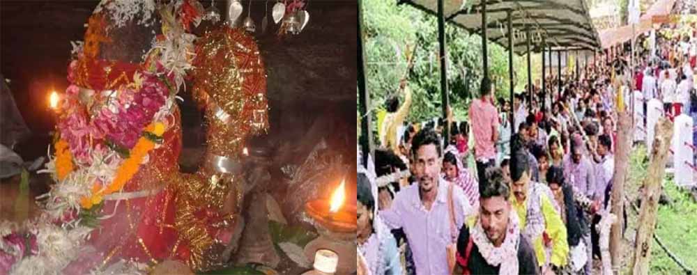 लिंगेश्वरी माता के दरबार में उमड़ी श्रद्धा : संतान सुख के लिए उमड़े भक्त