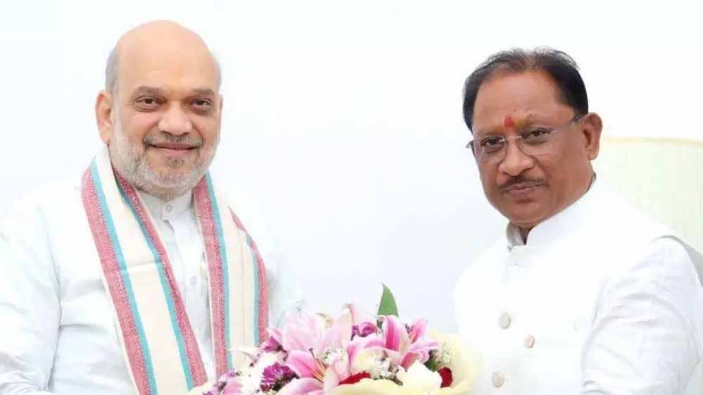 रायपुर : मुख्यमंत्री विष्णु देव साय ने नई दिल्ली में केंद्रीय गृहमंत्री अमित शाह से की सौजन्य भेंट रायपुर : मुख्यमंत्री विष्णु देव साय ने नई दिल्ली में केंद्रीय गृहमंत्री अमित शाह से की सौजन्य भेंट