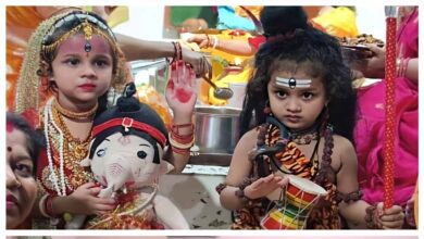 नई लेदरी वार्ड 9 में गणेश पूजा पर धूमधाम नई लेदरी वार्ड 9 में गणेश पूजा पर धूमधाम