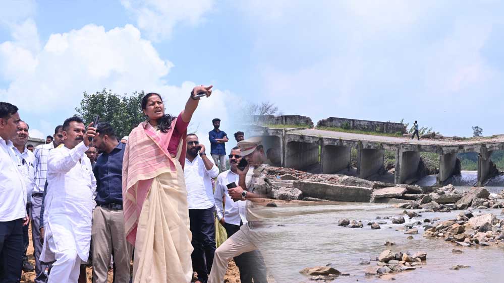 रायपुर : मंत्री श्रीमती लक्ष्मी राजवाड़े ने गोबरी नाला पर अस्थायी रपटा निर्माण कार्य का किया निरीक्षण रायपुर : मंत्री श्रीमती लक्ष्मी राजवाड़े ने गोबरी नाला पर अस्थायी रपटा निर्माण कार्य का किया निरीक्षण