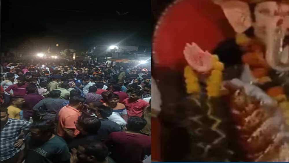 गणपति उत्सव में तनाव: भोपाल में जुलूस पर हमला, लोगों का थाने घेराव गणपति उत्सव में तनाव: भोपाल में जुलूस पर हमला, लोगों का थाने घेराव