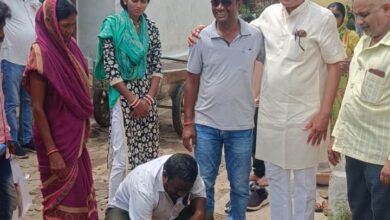 जामुल के वार्ड क्र. 06 में पांच लाख रूपये की लागत से सीमेंटीकृत मार्ग का कार्य हुआ आरम्भ 