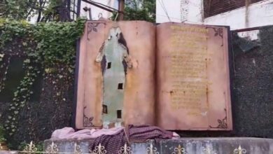 छत्तीसगढ़ महतारी की मूर्ति तोड़ने पर बवाल: क्रांति सेना का प्रदर्शन, नेताओं ने जताया रोष