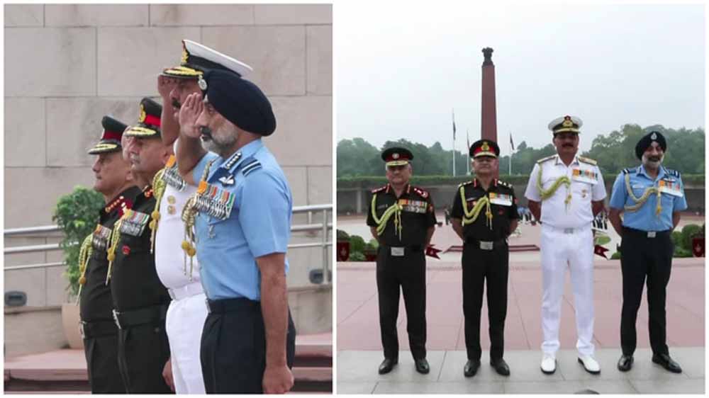 हिंडन एयरबेस पर वायुसेना दिवस की धूम: तीनों सेनाओं के प्रमुख और CDS हुए शामिल, PM मोदी ने दी शुभकामनाएँ