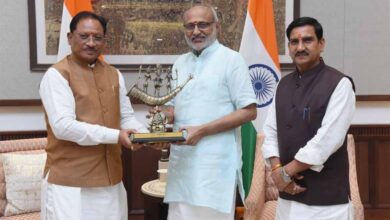 मुख्यमंत्री विष्णु देव साय की उपराष्ट्रपति राधाकृष्णन से सौजन्य मुलाकात, छत्तीसगढ़ राज्योत्सव में शामिल होने किया आमंत्रित