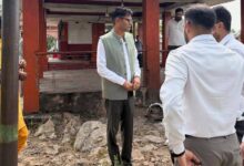 रायपुर : वित्त मंत्री ओ.पी.चौधरी ने किया गजमार पहाड़ के सौंदर्यीकरण कार्यों का निरीक्षण