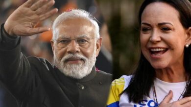 नोबेल विजेता मारिया मचाडो ने की भारत की प्रशंसा, PM मोदी से वेनेजुएला में लोकतंत्र बहाली की अपील नोबेल विजेता मारिया मचाडो ने की भारत की प्रशंसा, PM मोदी से वेनेजुएला में लोकतंत्र बहाली की अपील