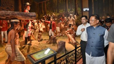 रायपुर : जनजातीय स्वतंत्रता विद्रोहों पर बने भव्य स्मारक सह-संग्रहालय जल्द लोगों के लिए होगा समर्पित रायपुर : जनजातीय स्वतंत्रता विद्रोहों पर बने भव्य स्मारक सह-संग्रहालय जल्द लोगों के लिए होगा समर्पित