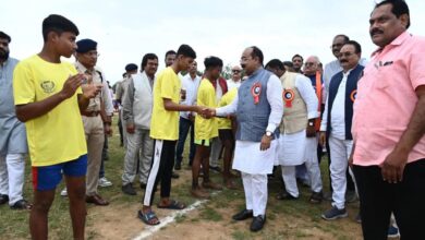 रायपुर : उप मुख्यमंत्री अरुण साव ने विकासखंड स्तरीय बस्तर ओलंपिक का किया शुभारंभ रायपुर : उप मुख्यमंत्री अरुण साव ने विकासखंड स्तरीय बस्तर ओलंपिक का किया शुभारंभ