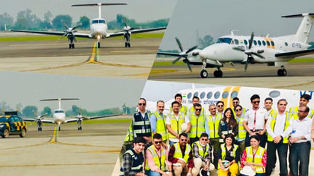 कैलिब्रेशन फ्लाइट ने नोएडा इंटरनेशनल एयरपोर्ट पर की सफल लैंडिंग कैलिब्रेशन फ्लाइट ने नोएडा इंटरनेशनल एयरपोर्ट पर की सफल लैंडिंग