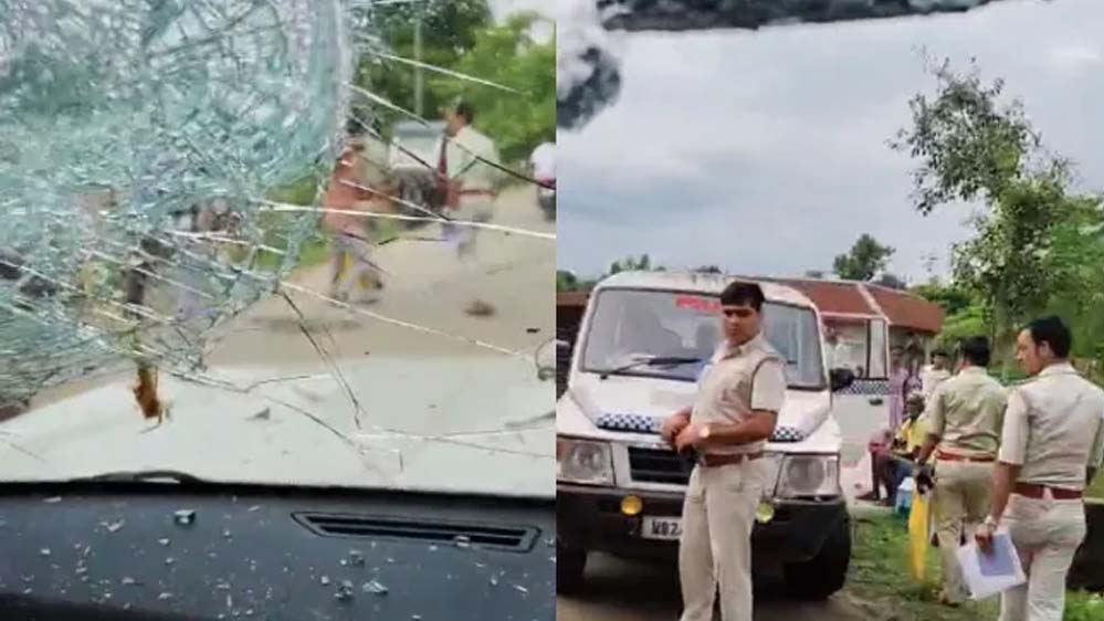 बंगाल में भाजपा प्रतिनिधिमंडल पर हमला, पथराव में सांसद मुर्मू घायल, सिर में लगी चोट